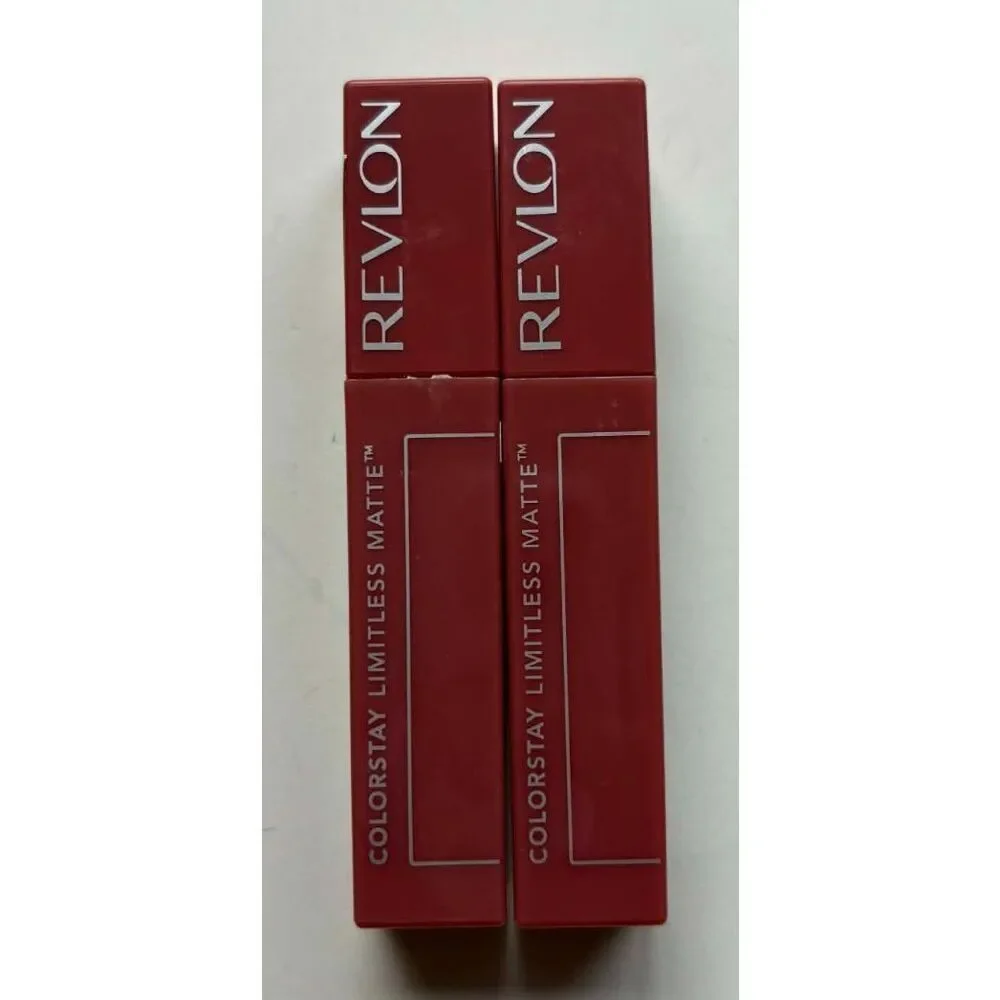 Revlon Colorstay Limitless Matte Liquid Lipstick 002 Poster Child Lot of 2